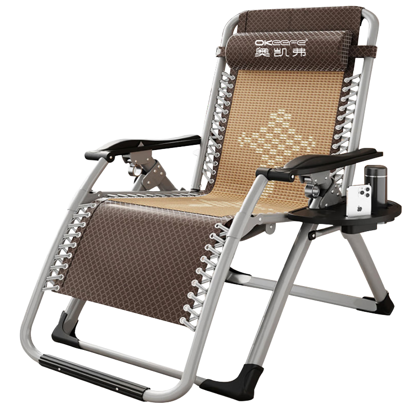 奧凱弗（OKeefe）折疊床躺椅午休椅辦公室午睡椅折疊椅老人逍遙椅家用靠椅床懶人椅