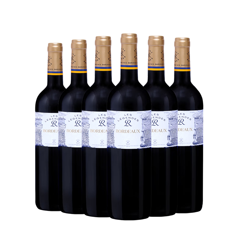 拉菲（LAFITE）傳奇波爾多 赤霞珠干紅葡萄酒整箱750ml*6瓶  法國進口 中秋禮品