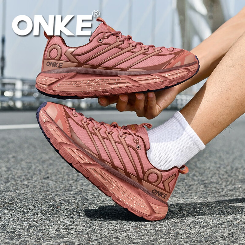 ONKE德国欧克户外运动休闲鞋男鞋经典复古轻盈防滑耐磨情侣跑步鞋女鞋 哪吒红 哪吒 37