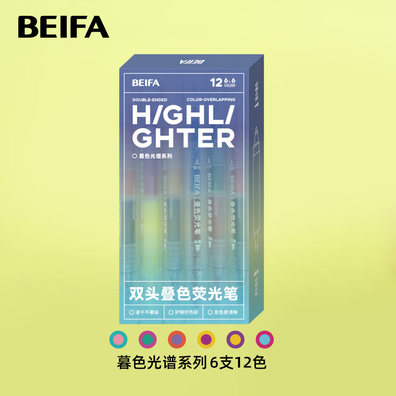 BEIFA˫ͷ��ɫӫ��� ��ǻ��ص㲻��Ⱦ��ͷ�Ǻű� ����ֵ�ֳ������˱� ĺɫ���ס���ѧ�ر��� 6.29Ԫ