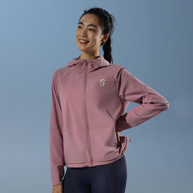 马孔多（macondo）原创单品丨男女连帽保温仓外套冬跑步空气胶囊聚热锁温带呼吸面罩 暮色玫瑰 女 S 女子