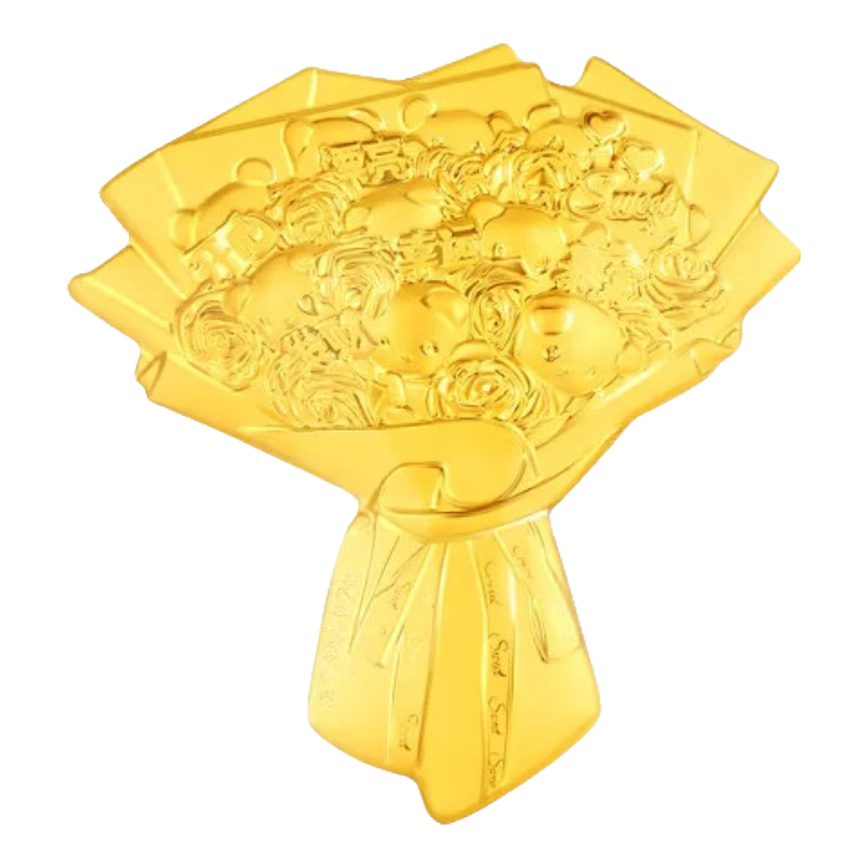 ���ڲ������й��鱦�ƽ�С��õ�廨�����������ƬͶ�ʽ��ղ�520����������Ů������ С��õ�廨��-Լ0.2g+Ʒ�����