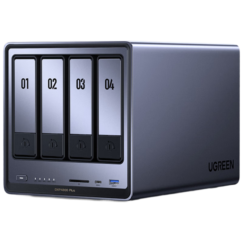 綠聯(lián)私有云DXP4800 Plus 16G內(nèi)存16T四盤位NAS網(wǎng)絡(luò)存儲 個(gè)人云硬盤家庭服務(wù)器 萬兆網(wǎng)口 適用iPhone17