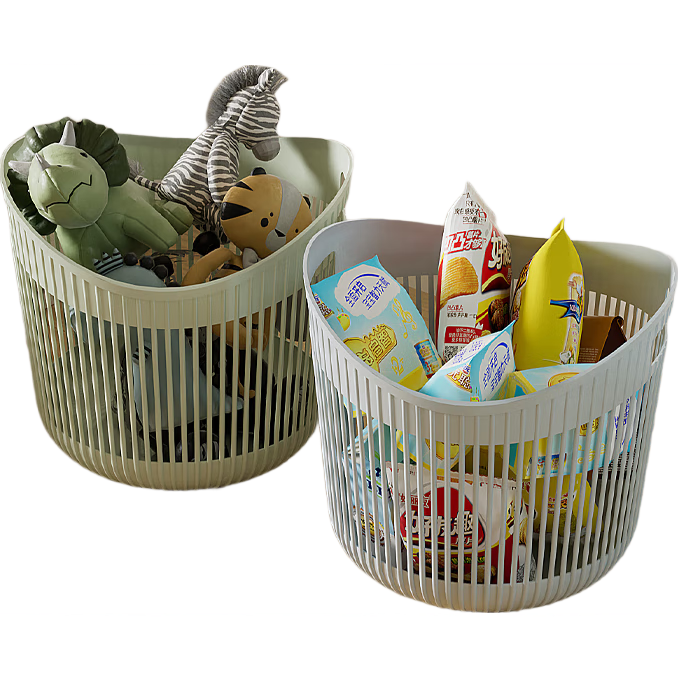 置物架脏衣篮家用浴室卫生间洗澡篮放脏放脏衣洗衣脏衣篓内衣收纳 高品质【升级加厚】32*32*30cm米白色