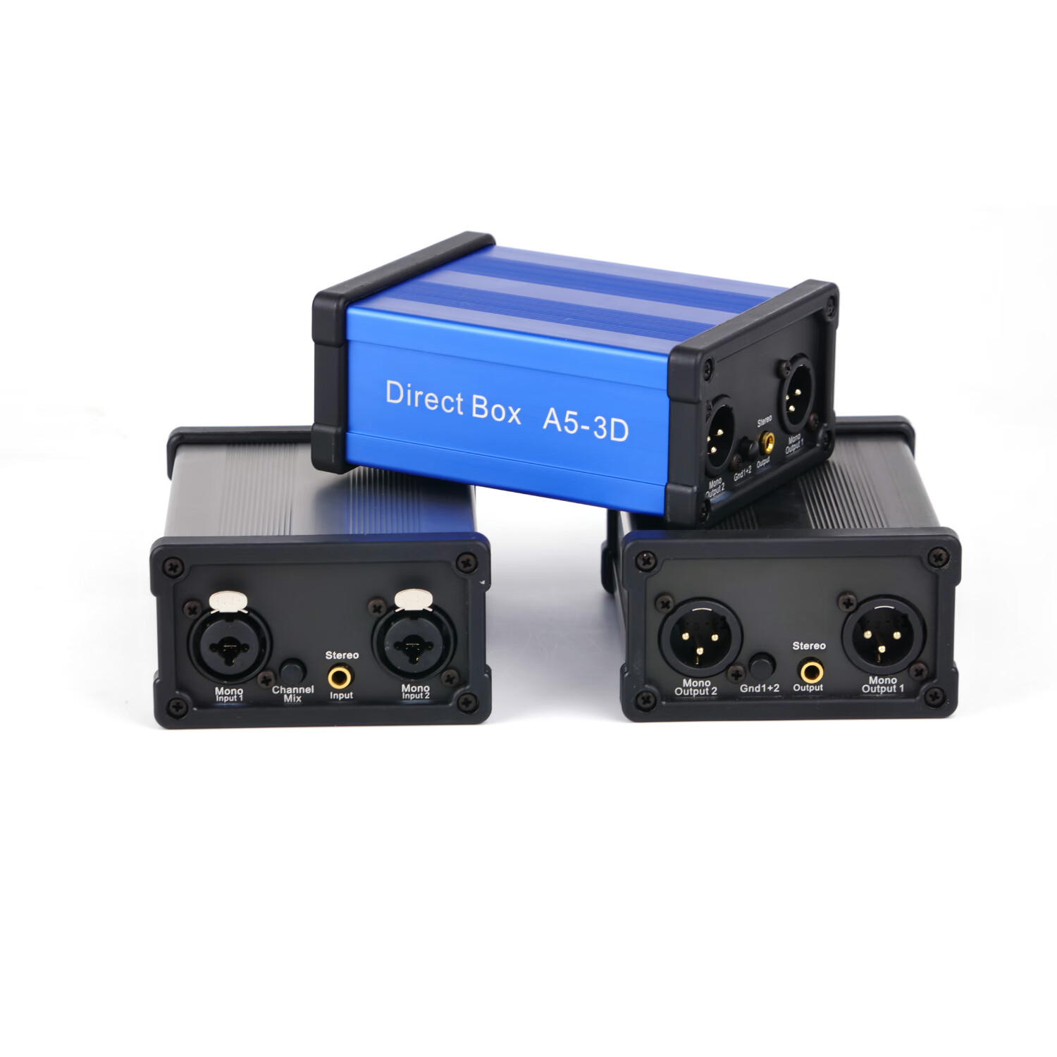 金三湖A5-3D 专业音频隔离器6.35音响噪音滤波消除电流声变压器音响信号降噪器设备 灰色