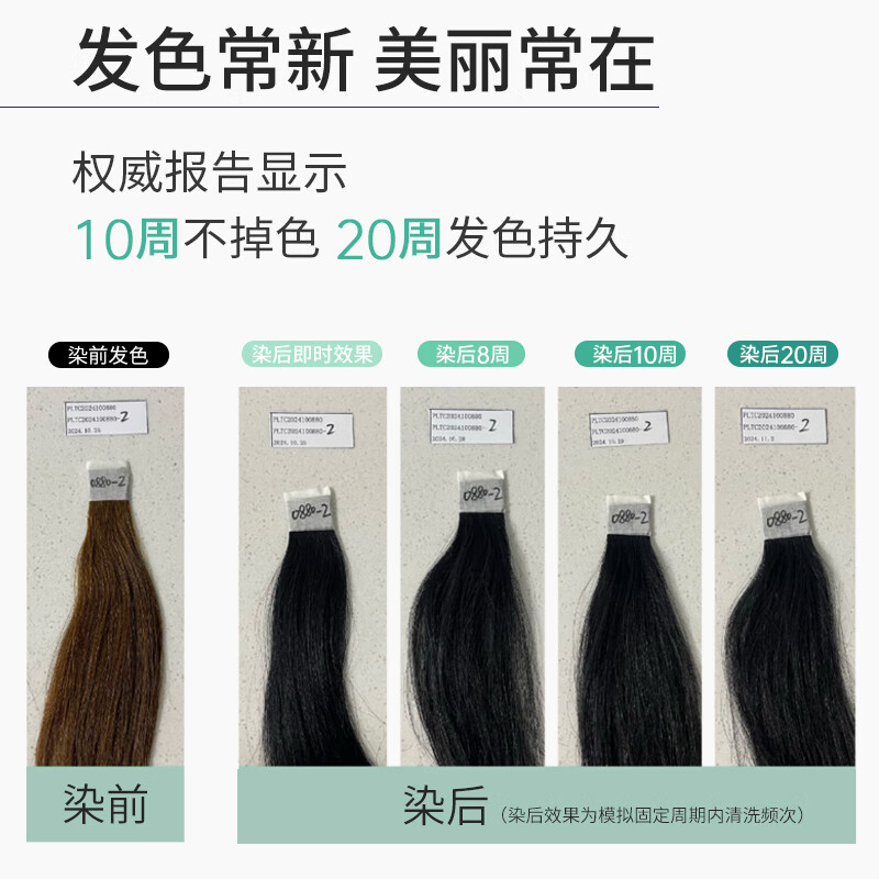 章华(SAVOL)小绿盒染发霜152ml冬石暮黑补染盖白发染发膏健康染发剂超市同款