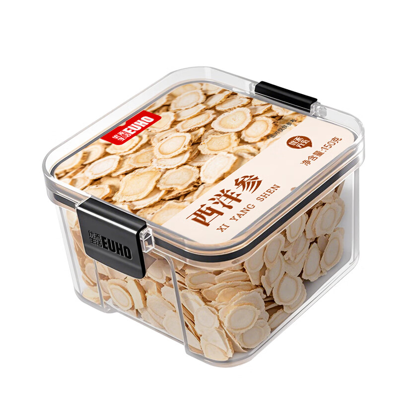 EUHO 西洋参150g 西洋参片 泡水补品送父母长辈 0.8cm