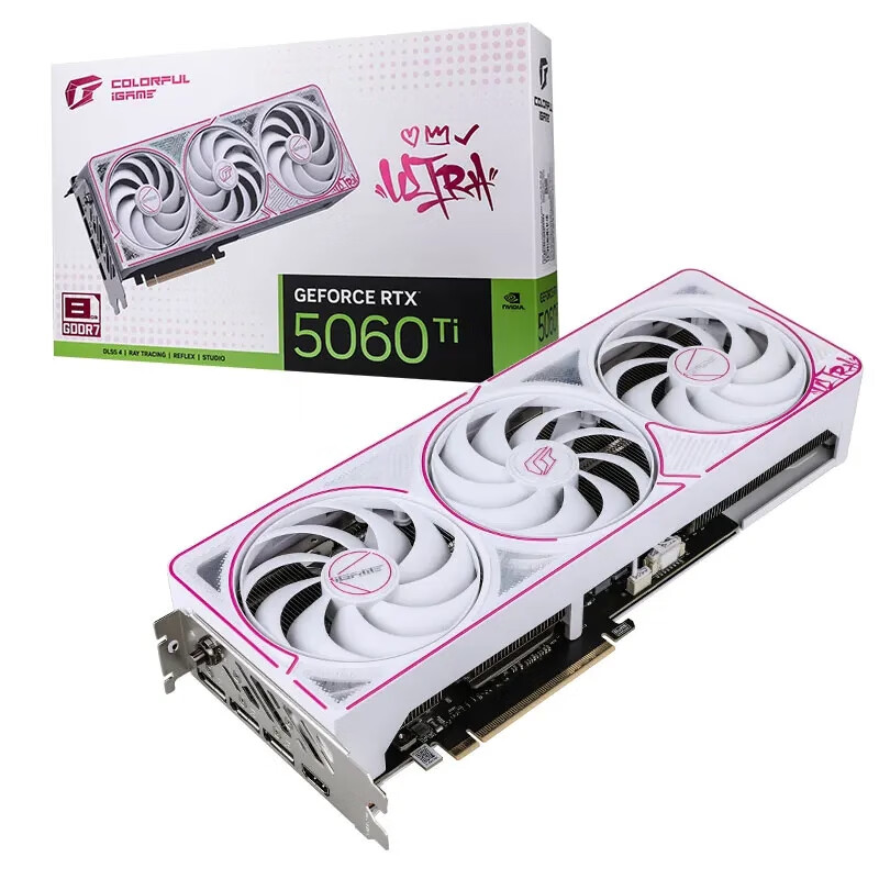 �߲ʺ缼�� ��˶ RTX5060/5060ti 8G ̨ʽ�����Ե羺��Ϸ��Ʒ����Կ�  �߲ʺ� RTX5060ti ultra������ 8G
