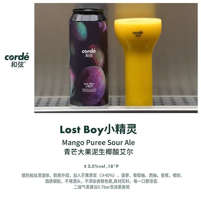 和弦精酿啤酒 绿光3.0四倍干投浑浊IPA 小精灵果泥酸艾尔 小精灵青芒大果泥酸艾尔 500mL 1罐