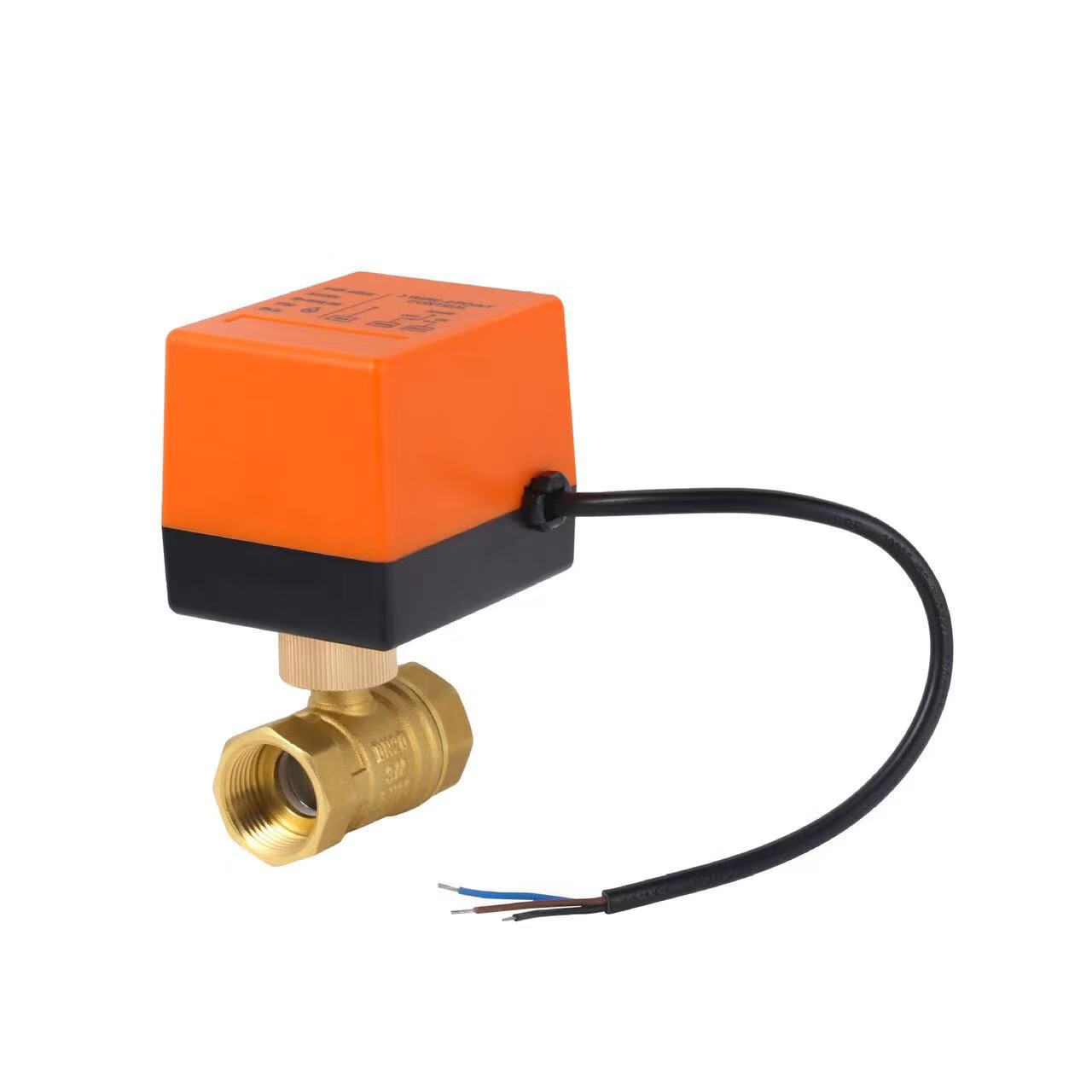 电动二通球阀 中央空调风机盘管太阳能热水器电动阀dn20 25 40 50