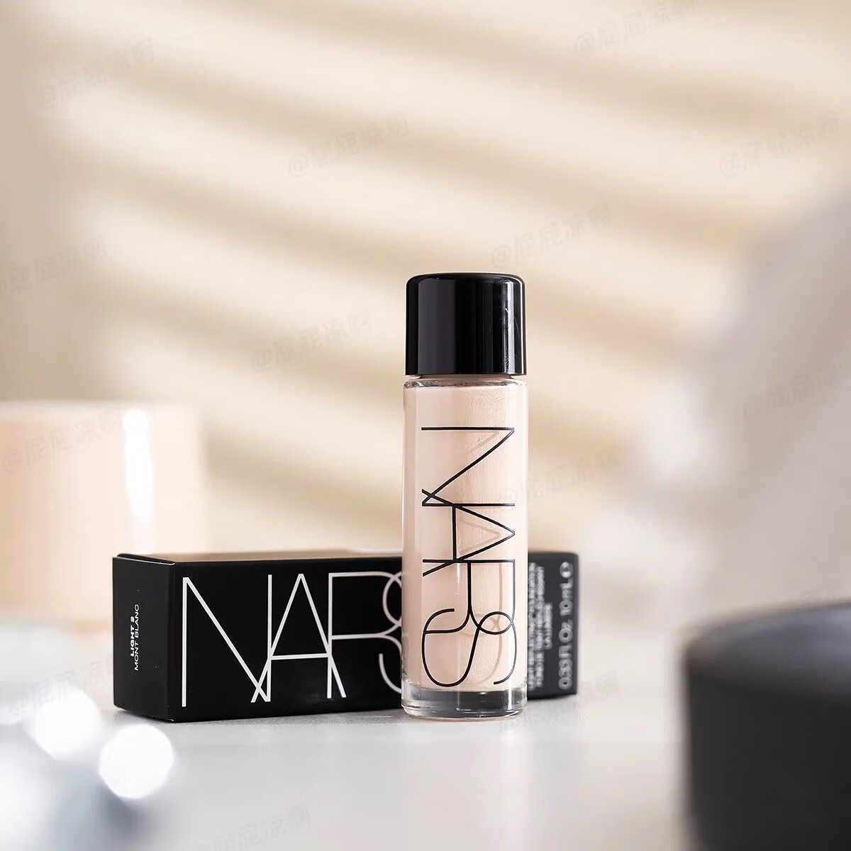 NARS纳斯超方瓶流光美肌粉底液自然持妆养肤水润30ml送女友礼盒礼物 【中样】L2#中一白 10ml