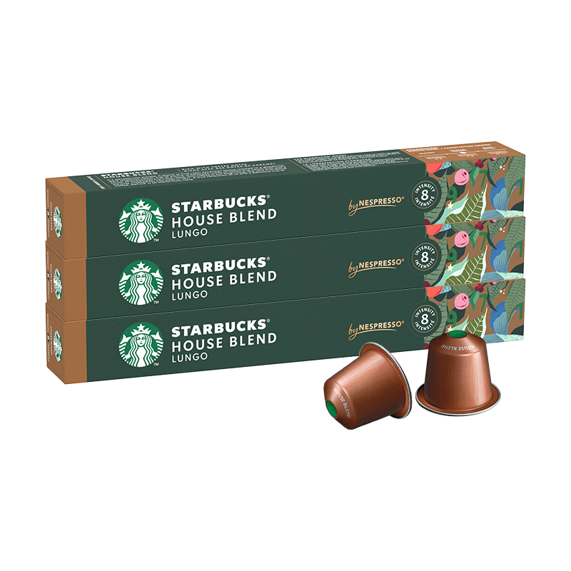 星巴克（Starbucks）【3盒裝劃算】Nespresso 膠囊咖啡冷萃美式意式濃縮特選黑咖啡 【太妃糖】特選綜合30顆
