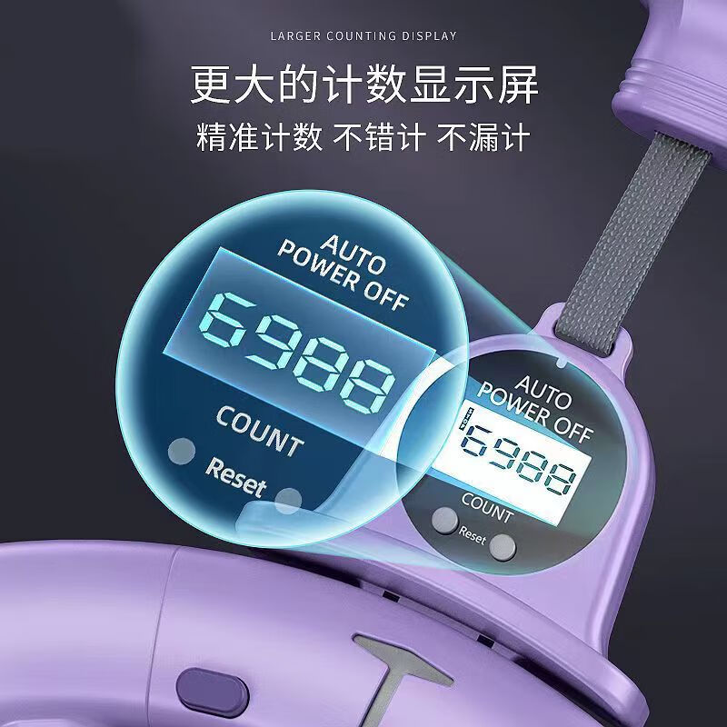 Boelter智能呼啦圈可拆卸加重计数呼啦圈女士瘦腰燃脂不伤腰瘦肚子神器 智能款-紫色（腰围65~110CM）