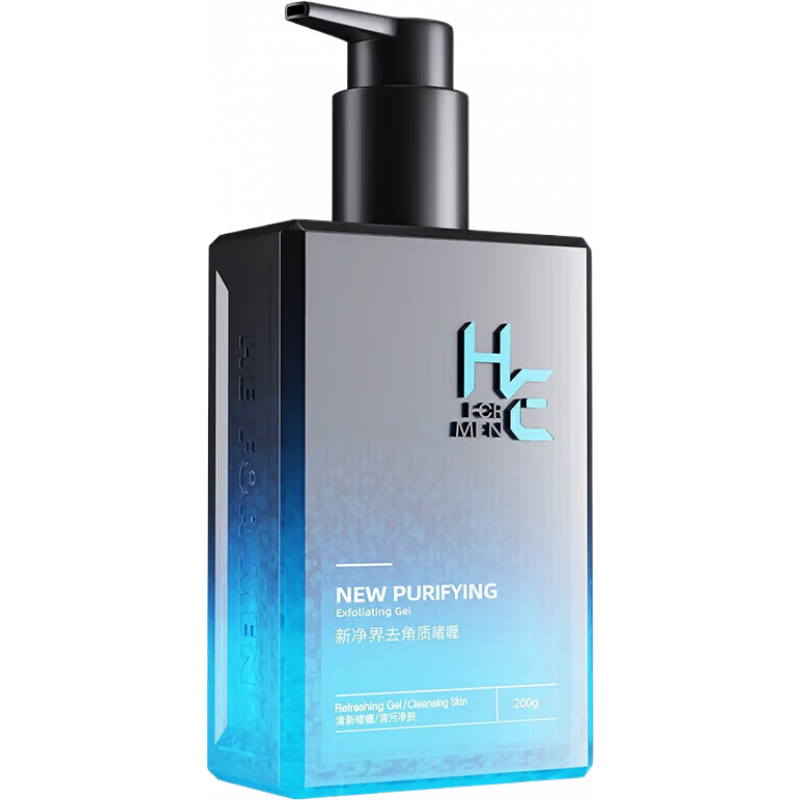 赫恩赫恩男士磨砂膏面部全身去角質(zhì)死皮黑頭雞皮毛孔清潔搓澡泥浴寶 200g