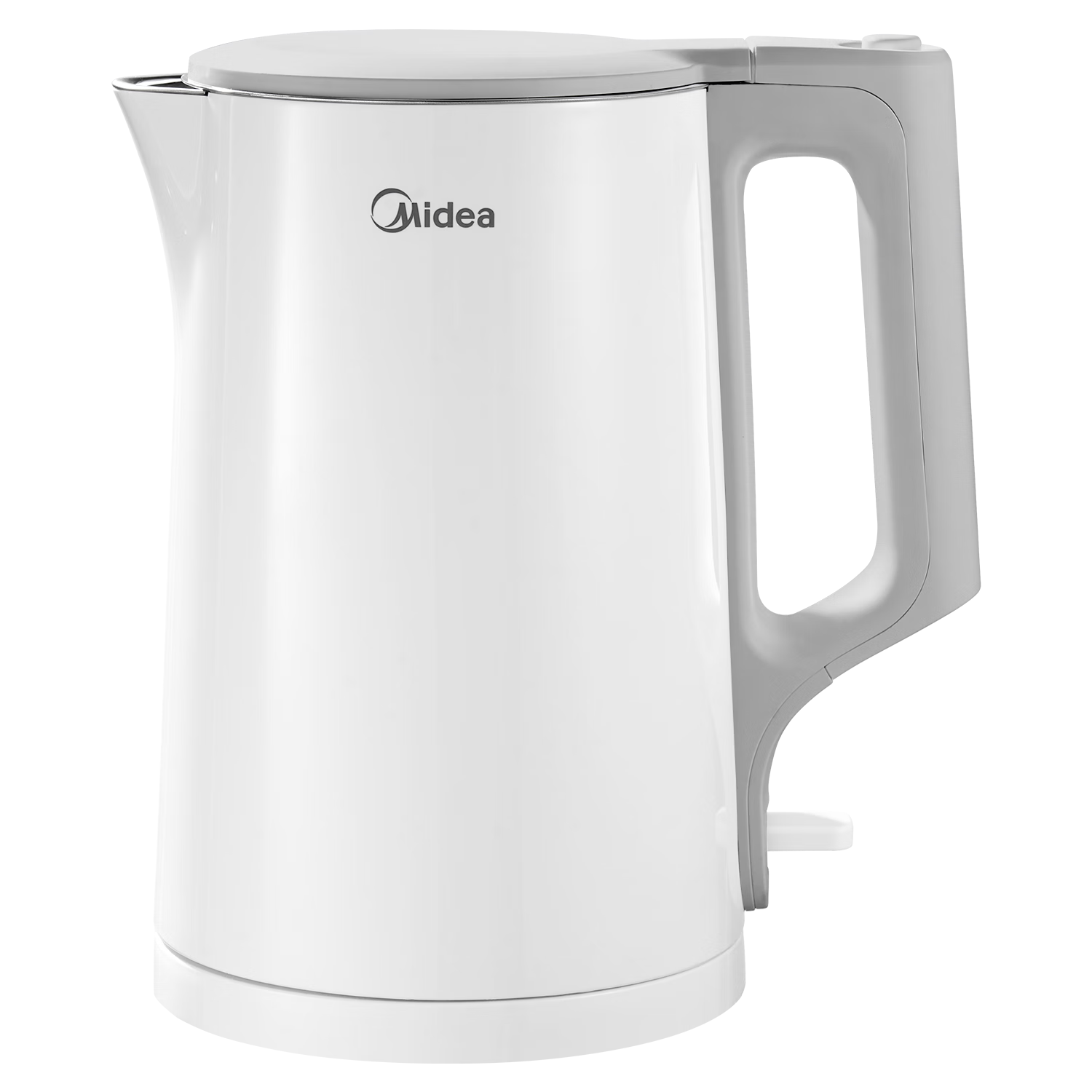 美的（Midea）电水壶热水壶  大容量家用烧水壶 双层防烫不锈钢无缝内胆 大功率快速烧水多重防护 1.5L 【一键开盖I无缝内胆】MK-HJ1566