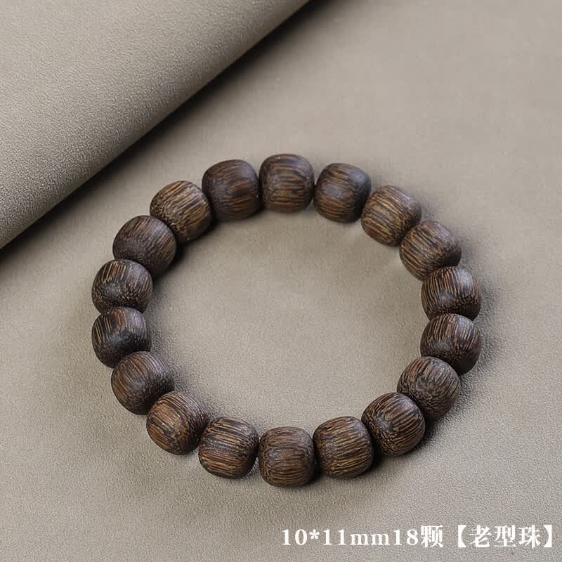 FVIP沉香手串越南芽庄白奇楠单圈异形珠沉水老料二代 10*11mm18颗【老型珠】