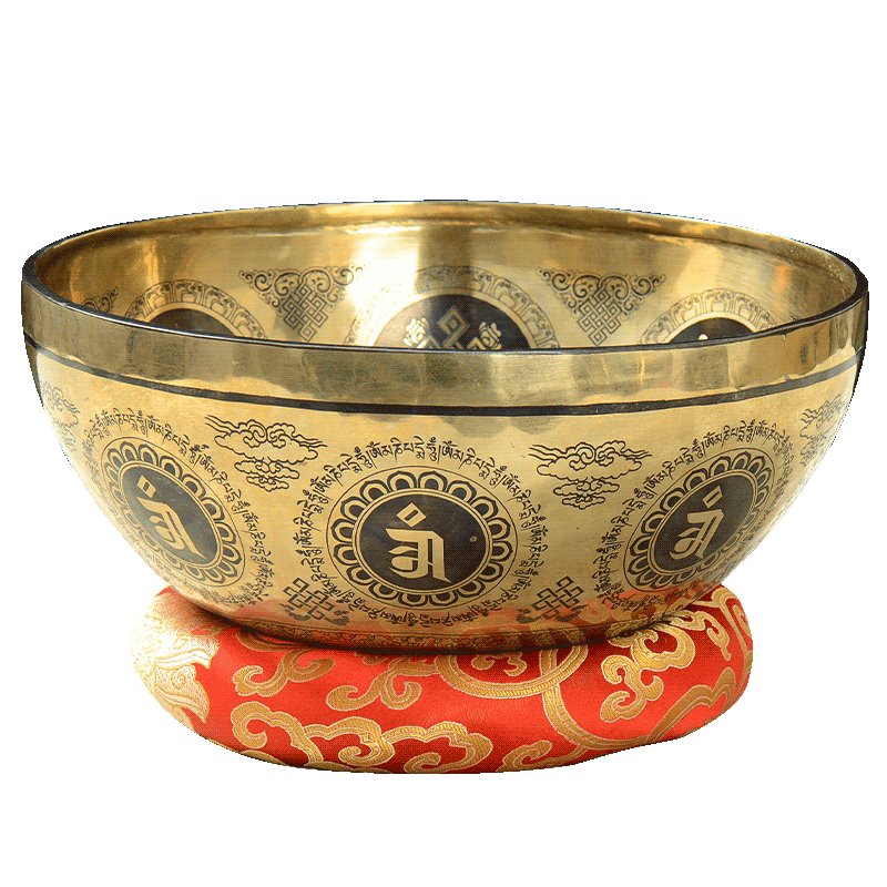 尼泊爾佛像頌缽居家佛堂寺廟釋迦牟尼蓮花生黃財神缽音碗缽盂銅罄 1.四臂