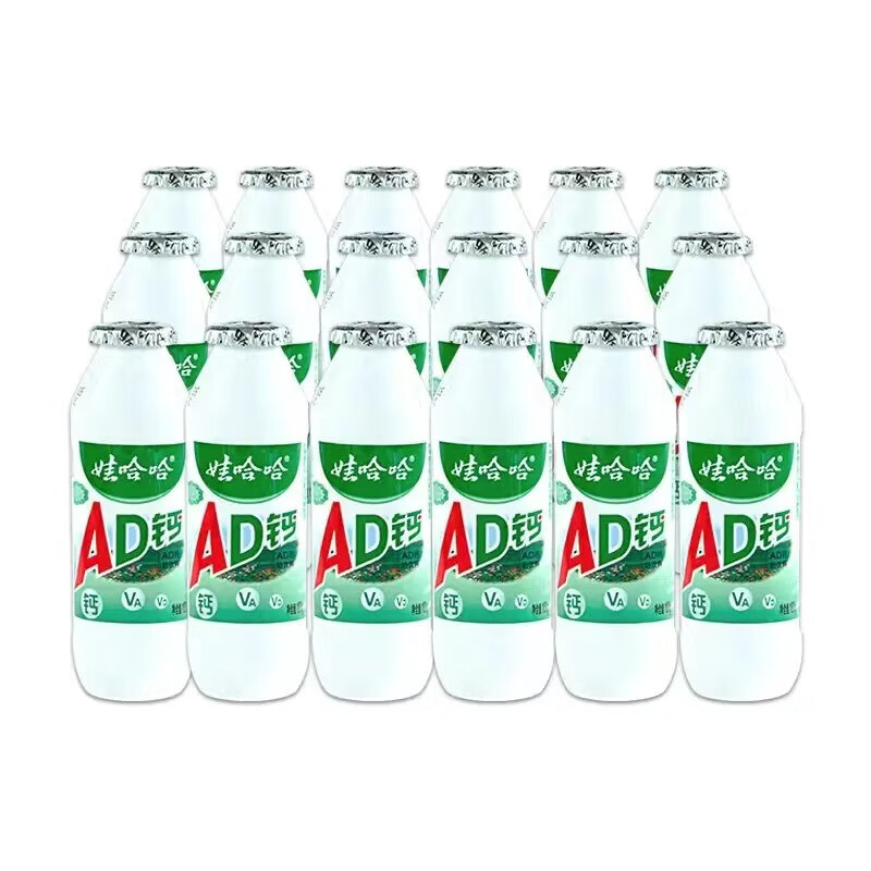 娃哈哈 AD钙奶儿童风味饮料哇哈哈大瓶早餐搭档含乳饮品散装批发 AD钙奶100g*18瓶
