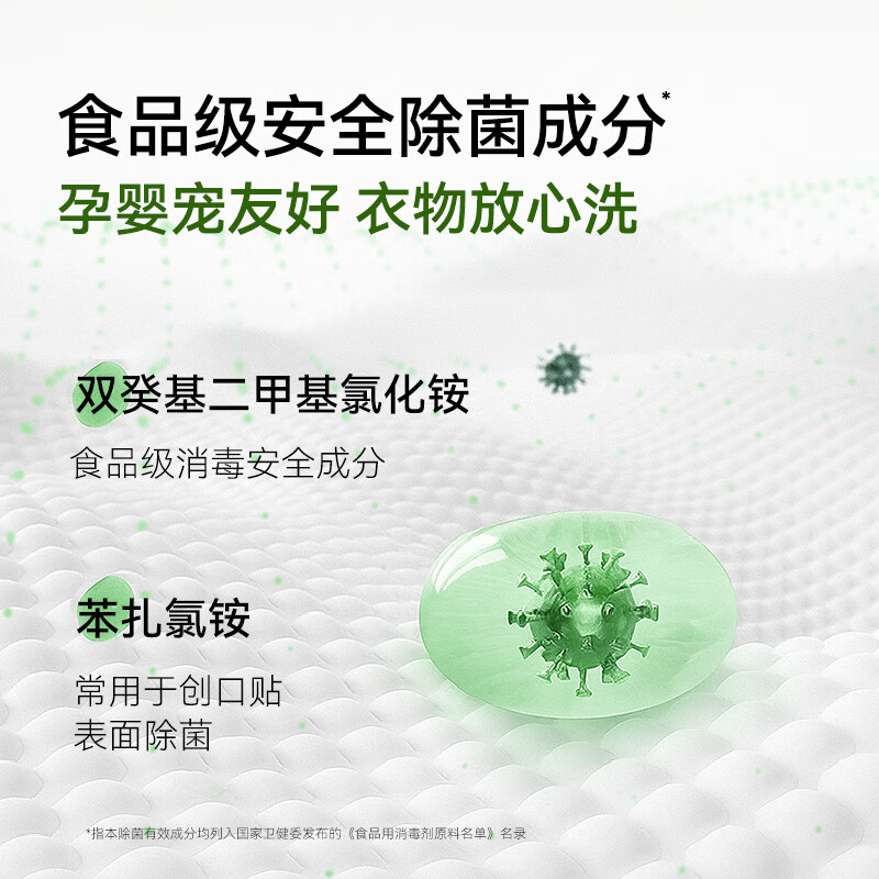 安洁（Anzeel）衣物除菌液 单双链复合季铵盐 安全除菌除霉高效除螨长效抑菌 衣物除菌液-海蓝阳光香型3L