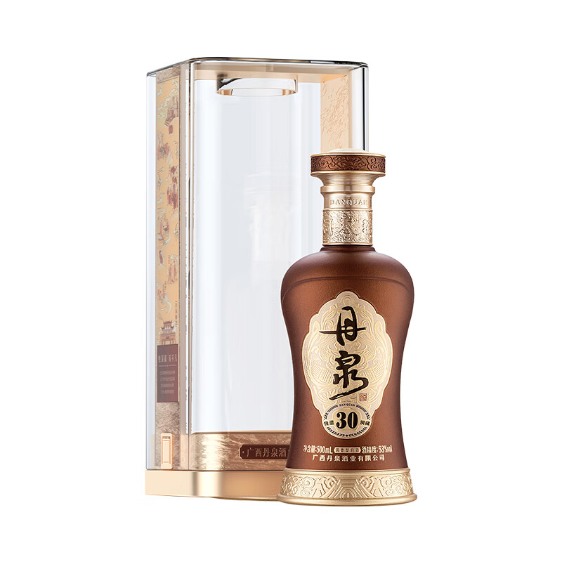 丹泉酒洞藏30第三代广西白酒酱香型53度500mL纯粮大曲坤沙礼盒收藏送礼 53度 500mL 1瓶
