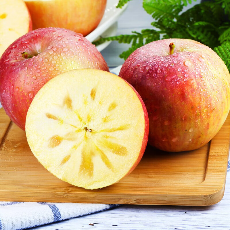 京觅洛川红富士冰糖心苹果 净重4.5斤单果200g+ 新鲜水果生鲜源头直发