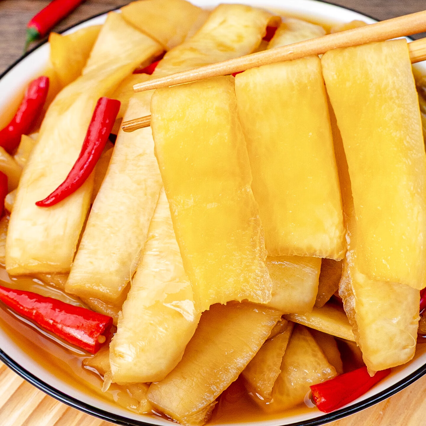 湘品堂湖南特产大刀萝卜皮下饭菜即食酸辣泡菜爽口脆萝卜片腌制门店同款 【尝鲜装】大刀萝卜皮425g*1包