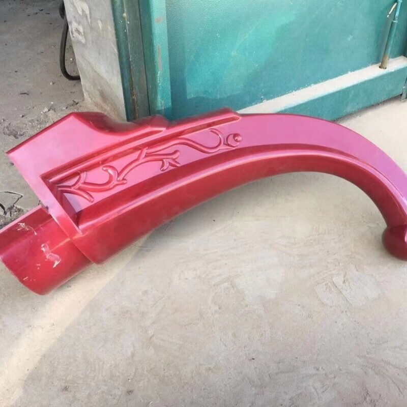 李绅树脂瓦房顶配件大卷尾大翘角卷角弯角飞檐翘角 灰色