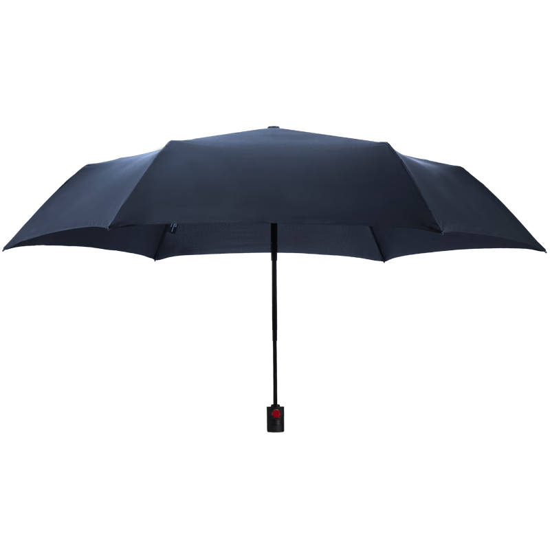 knirps德國雨傘全自動(dòng)傘男三折折疊傘女輕便小巧便攜女戶外防雨傘 幽藍(lán)_【輕巧約180g】 95cm