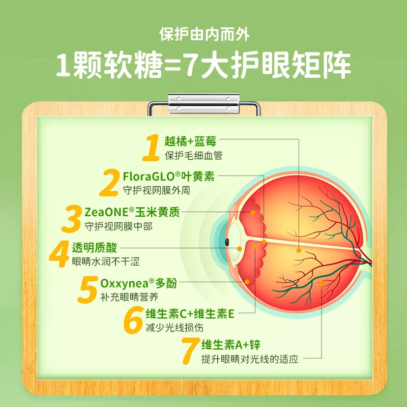 Ameri-Vita【限量50件19.9元】亚美唯他进口越橘儿童叶黄素软糖保护视力10粒