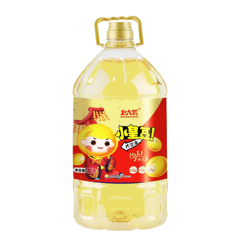 plus会员:北大荒 一级大豆油6.18l食用油非转基因豆油炒菜油热炒油