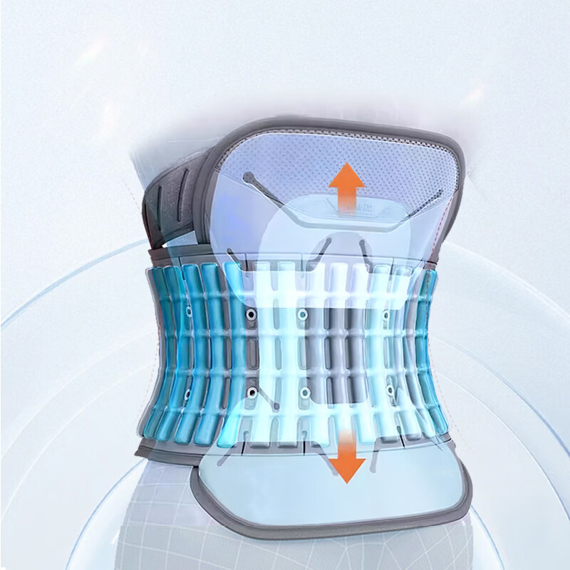 Disk Dr进口医用护腰带腰间盘突出腰椎牵引器腰托腰肌劳损腰部固定治疗仪 WD57P医用线下加强加宽 M（2尺5-2尺7）