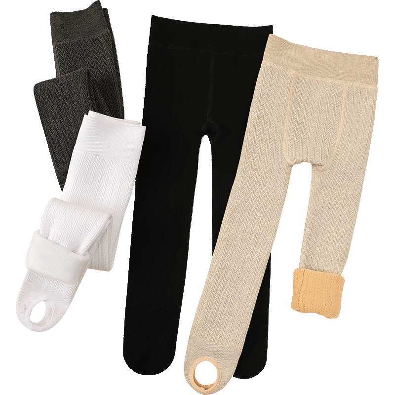 俞兆林女童白色打底褲加絨加厚秋冬款褲襪女孩舞蹈襪練功跳舞兒童連褲襪
