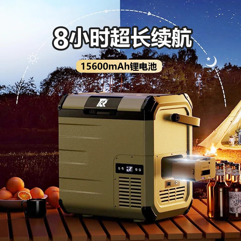 青牛酷骑车载冰箱车家两用压缩机制冷冻12V24V户外便携加热小型露营小冰箱 黑色 车家两用 10L