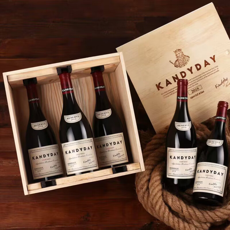 康帝洛克庄园干红葡萄酒整箱 法国原瓶进口红酒礼盒 高端礼品 康帝 洛克城堡6瓶木箱礼盒