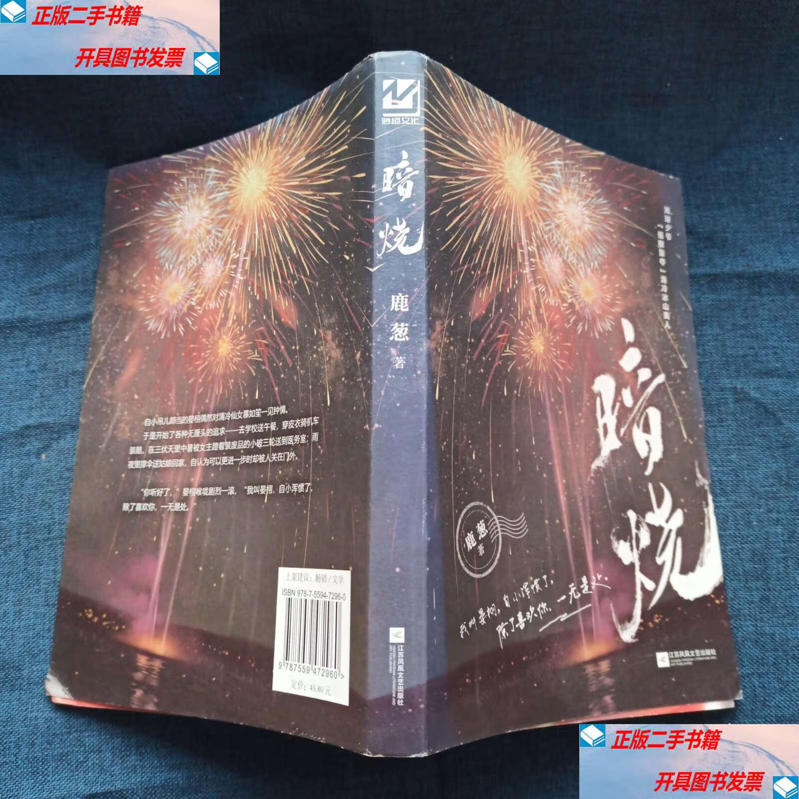 【二手9成新】暗烧 版 /鹿葱 江苏凤凰文艺
