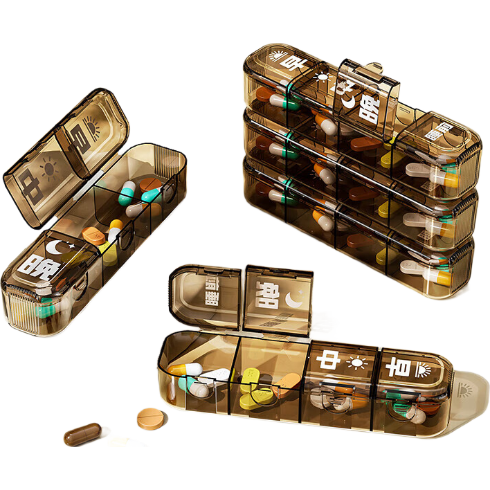 Сҩ�б�Я��ҩ�� ͸��ɫ  4�ָ� ������  0.9Ԫ