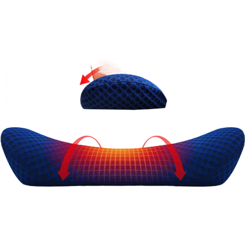 可韻腰枕床上腰孕婦睡覺加熱支撐側(cè)睡靠墊護(hù)腰睡眠腰墊 第6代【震動(dòng)+熱敷+艾灸+舒睡腰枕】清雅藍(lán) 腰疼用它整晚舒睡腰背輕松