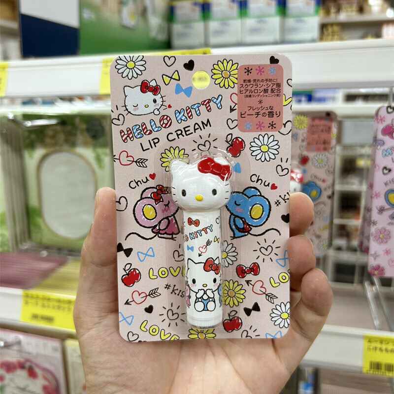 三丽鸥（SANRIO）日本本土 润唇膏凯蒂猫美乐蒂库洛米限定滋润保湿不粘腻 【护手霜:Kitty】现货