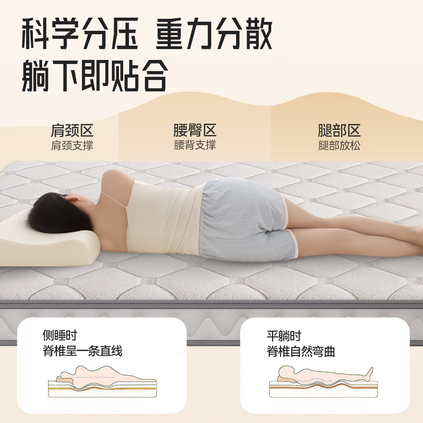 卡裴尔S型精细纯黄麻床垫家用旗舰婴儿童护脊天然椰棕榈乳胶榻榻米定制 亚麻金舒适升级15CM=10CM黄麻+2Cm驼毛 2000mm*2200mm