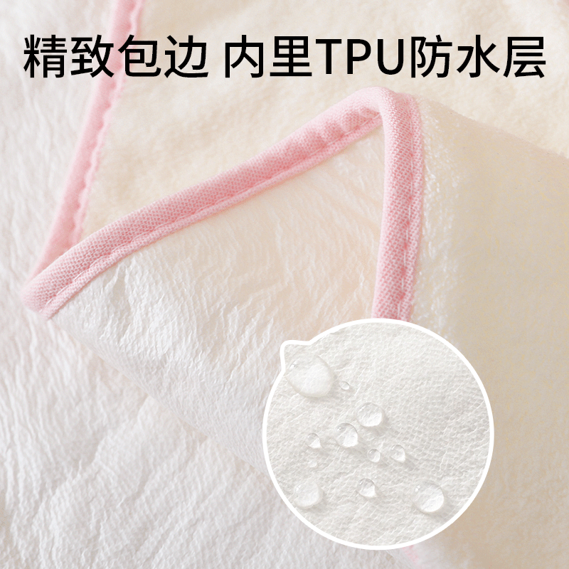 贝谷贝谷儿童洗漱巾洗脸刷牙隔水毛巾婴儿防吐奶水围嘴围兜速干吸水口水巾 蓝熊小萌卫洗漱巾 33*35cm