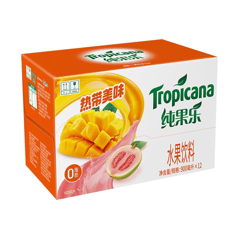 百事可乐纯果乐热带美味900ml*12瓶家庭聚会 纯果乐热带美味900ml12