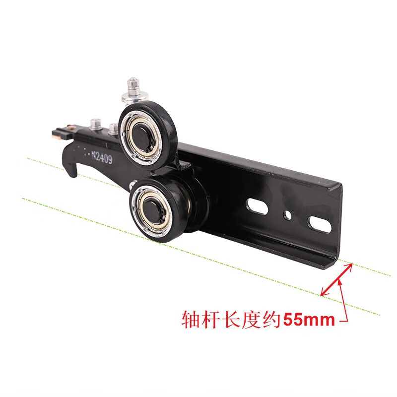 lism宁波申菱厅门门锁mkg16101适用于三菱货梯旁开三折门加长锁 轴长