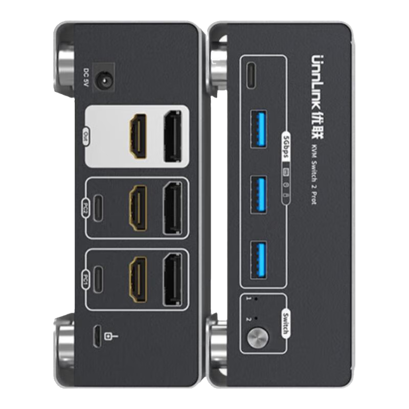優(yōu)聯(lián)hdmi+dp kvm切換器二進(jìn)二出 2進(jìn)2出分屏器8K60/4K240Hz高清切屏器 兩臺主機筆記本電腦共享顯示器 贈1年質(zhì)?！綡DMI+HDMI】二進(jìn)二出切換器