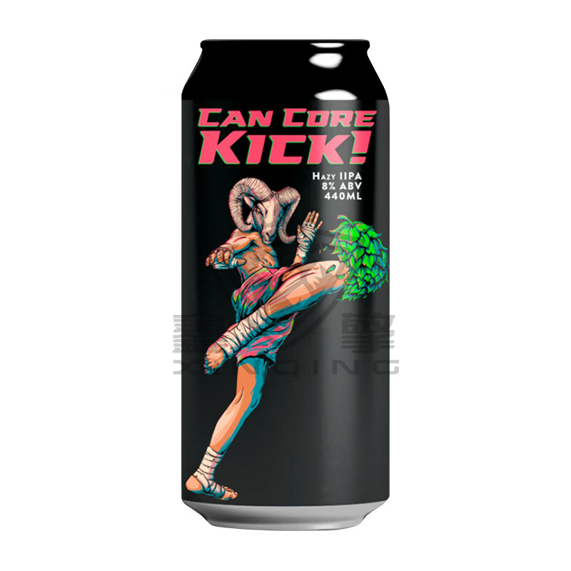 幻视新西兰进口幻视精酿啤酒 酒花救赎西海岸IPA可乐熊酸艾尔啤酒 核心飞踢 440mL 1罐 双倍浑浊IPA