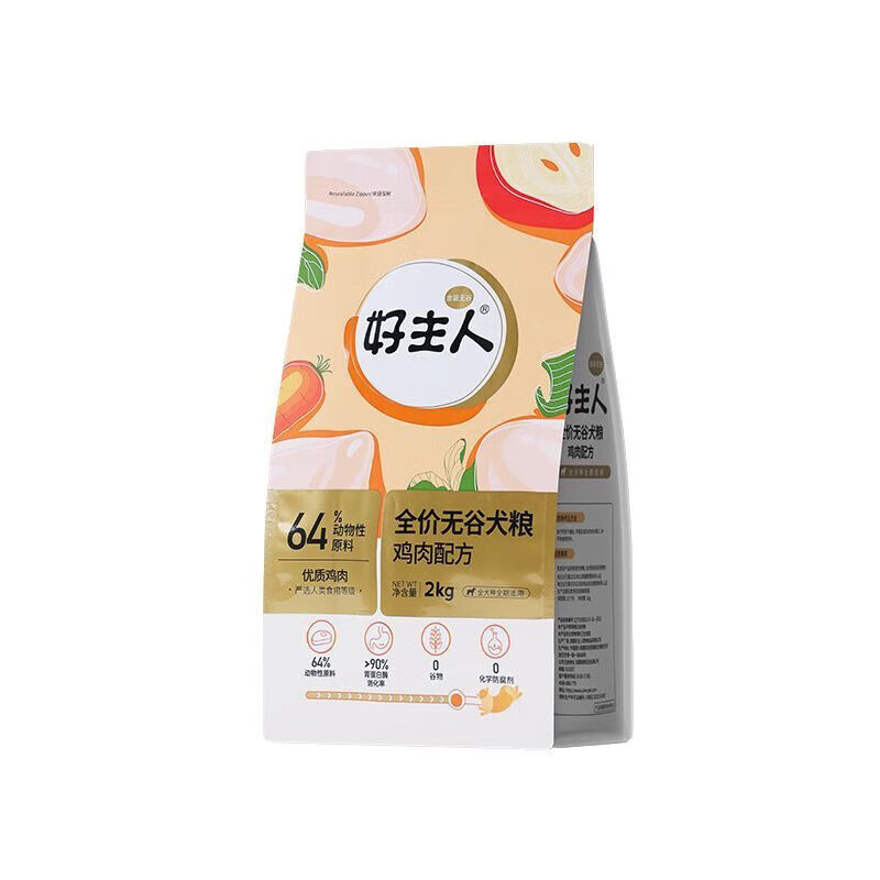 好主人（CARE）狗粮成犬幼犬全阶段通用型小中大型犬全价营养金装无谷狗粮 好主人金装无谷全期粮 2kg(4斤1袋)