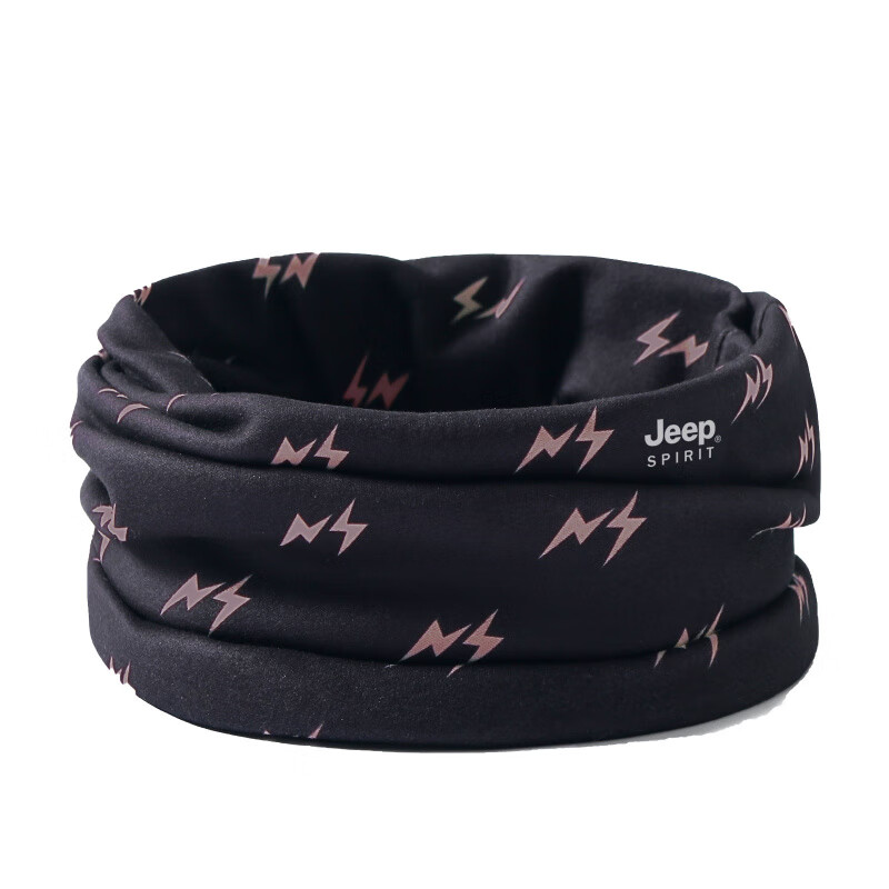 JEEP SPIRIT美式高端JEEP脖套保暖护颈椎小围脖男士冬季新款防风骑行防寒高级 卡其色