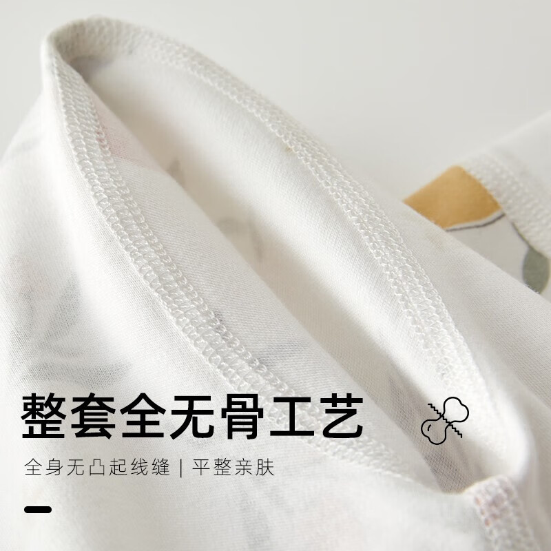 贝肽斯婴儿衣服宝宝连体衣季哈衣爬服四季居家长袖睡衣精选 热带果园 90cm