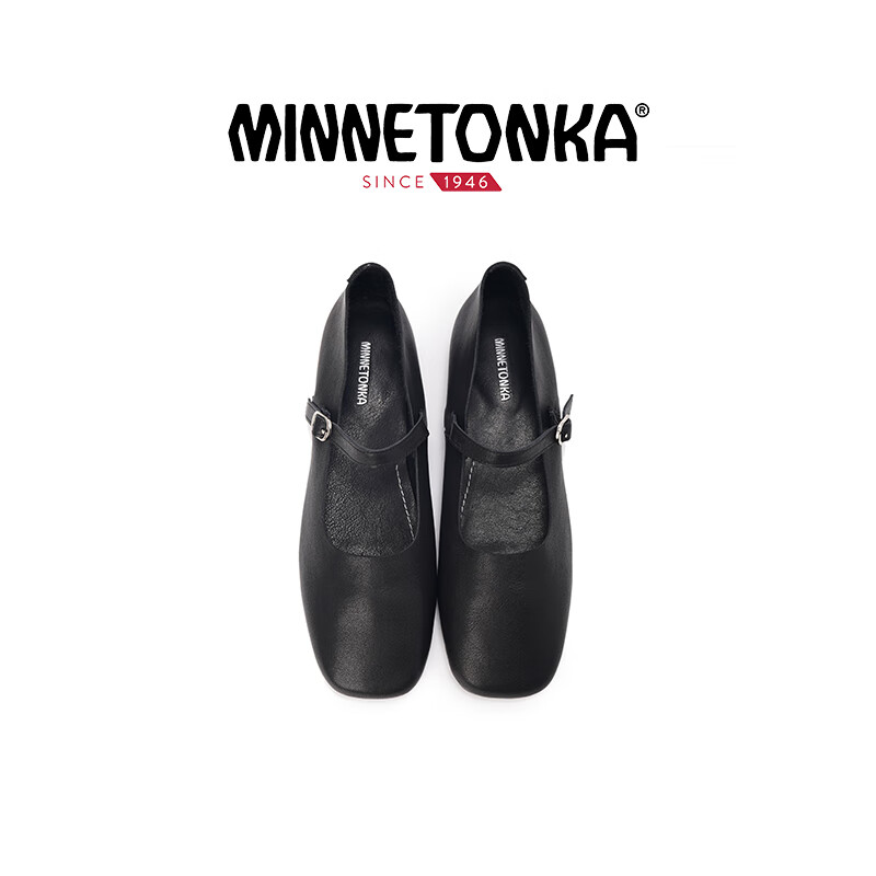 迷你唐卡(Minnetonka)一字扣玛丽珍鞋复古平底鞋百搭单鞋女鞋 FS10306-BRN 棕色 (26新款) 40