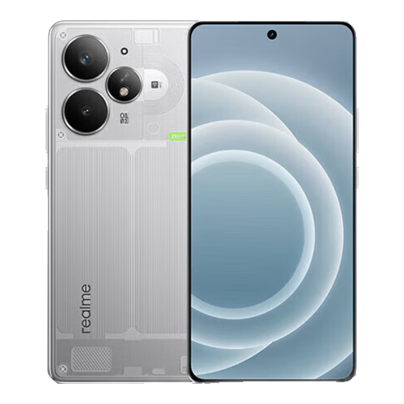 真我（realme）Neo7 Turbo【另可選Neo7系列】天璣9400e 7200mAh續航大電池護眼直屏 5G全網(wǎng)通游戲AI智能手機 透明灰【Neo7 Turbo】 12GB+256GB