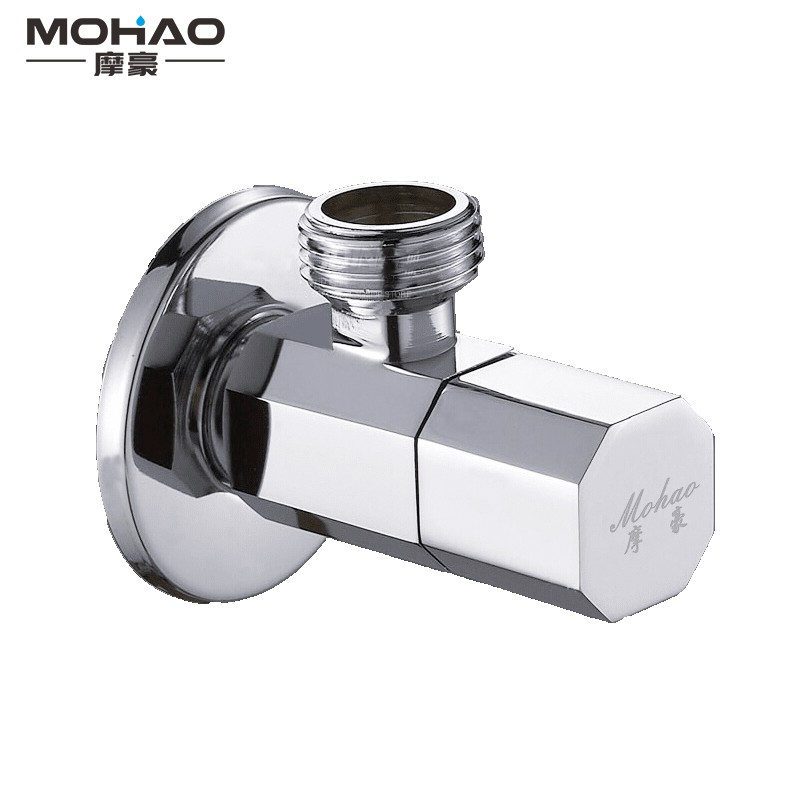 全铜冷热水加厚三角阀水阀开关止水八字阀4分马桶热水器配件 八角阀